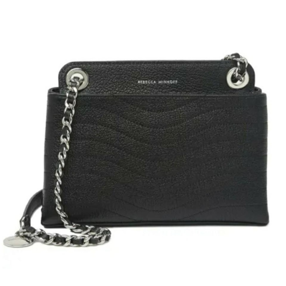 NWOT. Rebecca Minkoff MAB WAVE Crossbody Bag Black